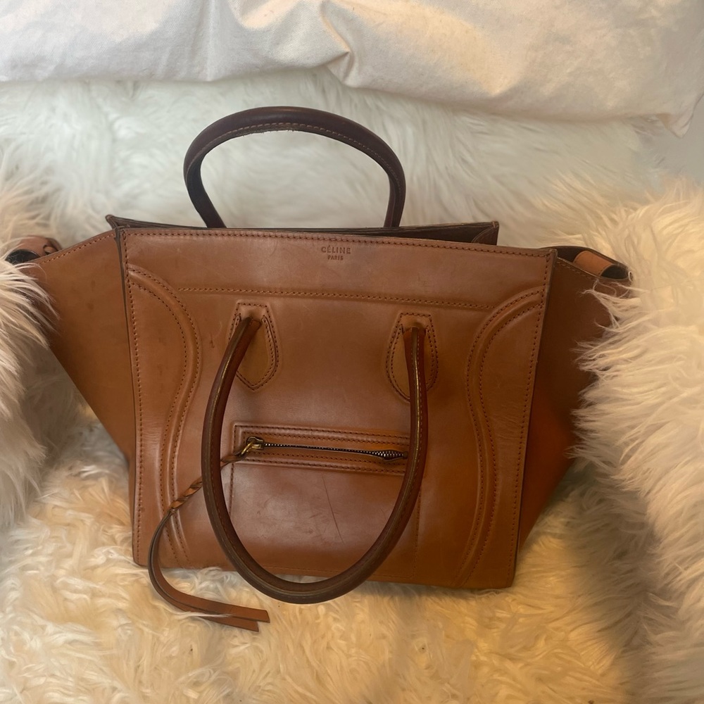 Celine Luggage Phantom Leather Handbag - Picture 2 of 16